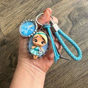 Disney Cinderella Keychain handmade princess key chain Womens / girls
